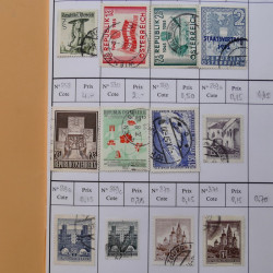 Lot de timbres d'Autriche 1850-1992 neufs et oblitérés en 5 carnets à choix.