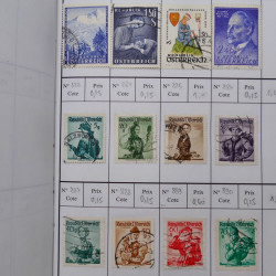 Lot de timbres d'Autriche 1850-1992 neufs et oblitérés en 5 carnets à choix.