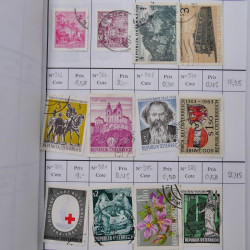 Lot de timbres d'Autriche 1850-1992 neufs et oblitérés en 5 carnets à choix.