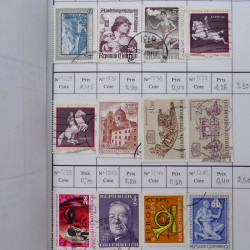 Lot de timbres d'Autriche 1850-1992 neufs et oblitérés en 5 carnets à choix.