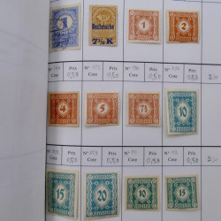 Lot de timbres d'Autriche 1850-1992 neufs et oblitérés en 5 carnets à choix.