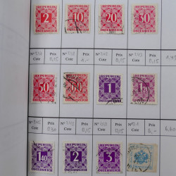 Lot de timbres d'Autriche 1850-1992 neufs et oblitérés en 5 carnets à choix.