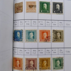 Lot de timbres d'Autriche 1850-1992 neufs et oblitérés en 5 carnets à choix.