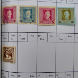 Lot de timbres d'Autriche 1850-1992 neufs et oblitérés en 5 carnets à choix.