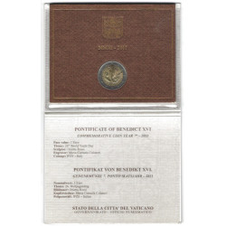 2 euros commémorative Vatican 2011 - GMG en coffret BU.