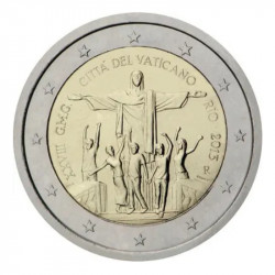 2 euros commémorative Vatican 2013 - GMG à Rio de Janeiro en coffret BU.