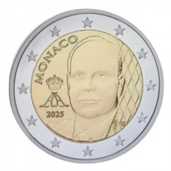 2 euros Monaco 2025 nouvelle face nationale - Albert II.