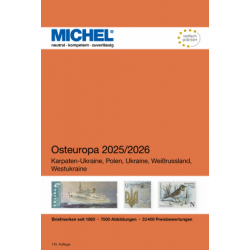 Catalogue de cotation Michel timbres d'Europe de l'Est édition 2025-2026.