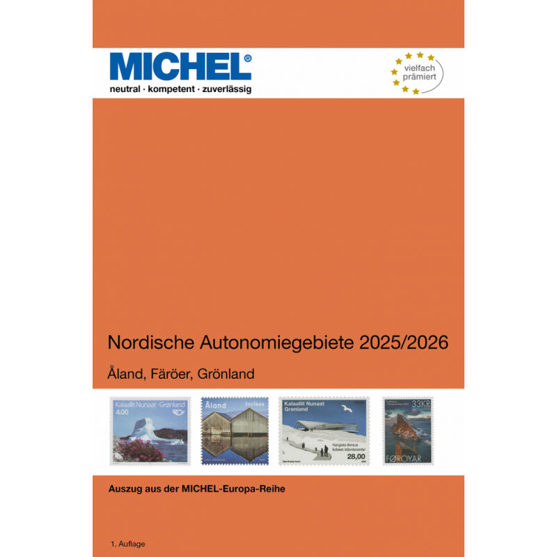 Catalogue Michel timbres de territoires autonomes Nordique 2025-2026.