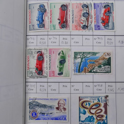 Lot de timbres de Monaco neufs et oblitérés en 3 carnets à choix.