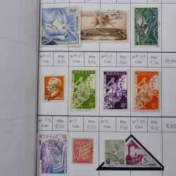 Lot de timbres de Monaco neufs et oblitérés en 3 carnets à choix.