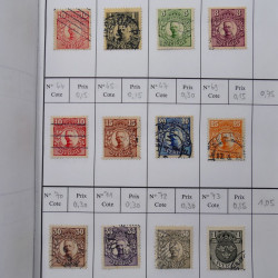 Lot de timbres de Suède 1872-1994 oblitérés en 4 carnets à choix.