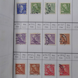 Lot de timbres de Suède 1872-1994 oblitérés en 4 carnets à choix.
