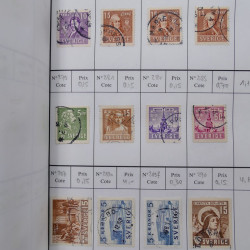 Lot de timbres de Suède 1872-1994 oblitérés en 4 carnets à choix.