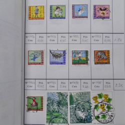 Lot de timbres de Suède 1872-1994 oblitérés en 4 carnets à choix.