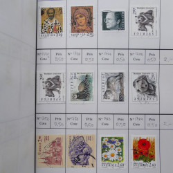 Lot de timbres de Suède 1872-1994 oblitérés en 4 carnets à choix.