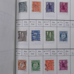 Lot de timbres de Norvège 1872-1996 oblitérés en 3 carnets à choix.