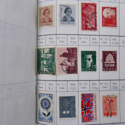 Lot de timbres de Norvège 1872-1996 oblitérés en 3 carnets à choix.
