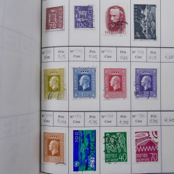 Lot de timbres de Norvège 1872-1996 oblitérés en 3 carnets à choix.