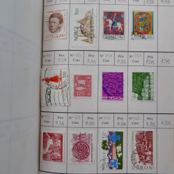 Lot de timbres de Norvège 1872-1996 oblitérés en 3 carnets à choix.