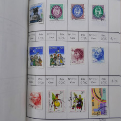 Lot de timbres de Norvège 1872-1996 oblitérés en 3 carnets à choix.