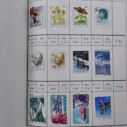 Lot de timbres de Norvège 1872-1996 oblitérés en 3 carnets à choix.
