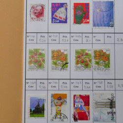 Lot de timbres de Norvège 1872-1996 oblitérés en 3 carnets à choix.