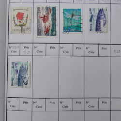 Lot de timbres de Norvège 1872-1996 oblitérés en 3 carnets à choix.