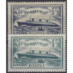 Normandie timbres de France N°299-300 série neuf*.