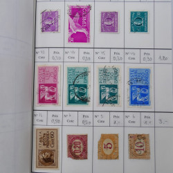 Lot de timbres d'Italie 1863-2000 neufs et oblitérés en 6 carnets à choix.