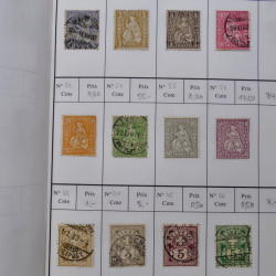 Lot de timbres de Suisse neufs et oblitérés en 6 carnets à choix.