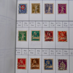 Lot de timbres de Suisse neufs et oblitérés en 6 carnets à choix.