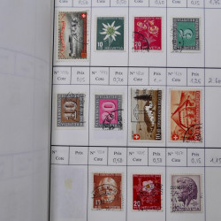 Lot de timbres de Suisse neufs et oblitérés en 6 carnets à choix.