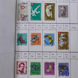 Lot de timbres de Suisse neufs et oblitérés en 6 carnets à choix.