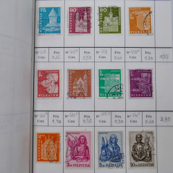 Lot de timbres de Suisse neufs et oblitérés en 6 carnets à choix.
