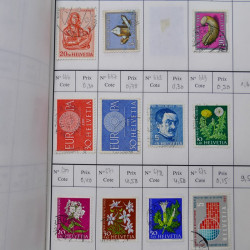 Lot de timbres de Suisse neufs et oblitérés en 6 carnets à choix.