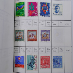 Lot de timbres de Suisse neufs et oblitérés en 6 carnets à choix.
