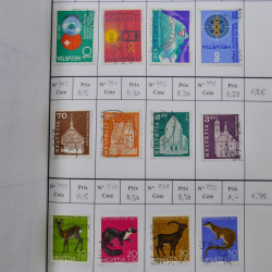 Lot de timbres de Suisse neufs et oblitérés en 6 carnets à choix.