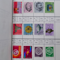 Lot de timbres de Suisse neufs et oblitérés en 6 carnets à choix.