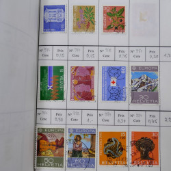 Lot de timbres de Suisse neufs et oblitérés en 6 carnets à choix.