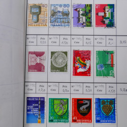 Lot de timbres de Suisse neufs et oblitérés en 6 carnets à choix.
