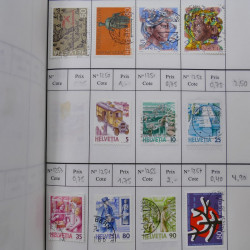 Lot de timbres de Suisse neufs et oblitérés en 6 carnets à choix.