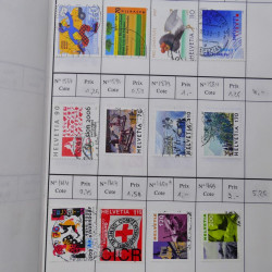 Lot de timbres de Suisse neufs et oblitérés en 6 carnets à choix.