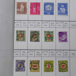 Lot de timbres de Suisse neufs et oblitérés en 6 carnets à choix.