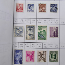 Lot de timbres d'Australie 1912-1998 oblitérés en 3 carnets à choix.