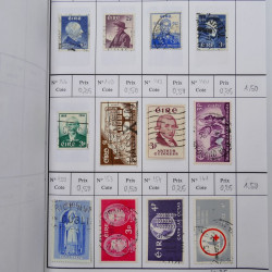 Lot de timbres d'Irlande 1922-1997 oblitérés en 2 carnets à choix.