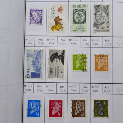 Lot de timbres d'Irlande 1922-1997 oblitérés en 2 carnets à choix.