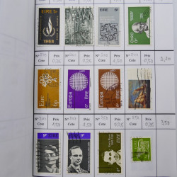 Lot de timbres d'Irlande 1922-1997 oblitérés en 2 carnets à choix.