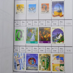 Lot de timbres d'Irlande 1922-1997 oblitérés en 2 carnets à choix.