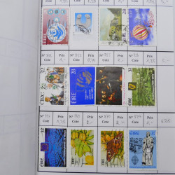Lot de timbres d'Irlande 1922-1997 oblitérés en 2 carnets à choix.